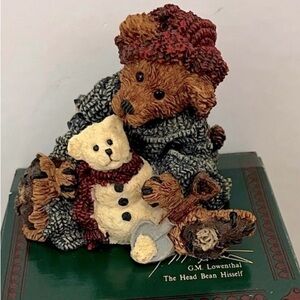Boyds Bears bear stone Elliot and Snowbeary